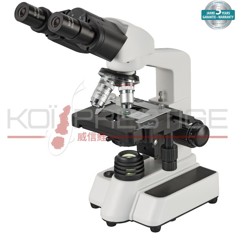 Microscope binoculaire BRESSER Bino 40-1000x pour frottis de carpe koï