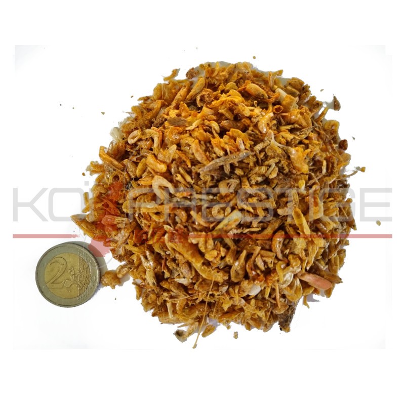 Crevettes d'eau douce lyophilisées 1-2 cm au litre pour carpe koi