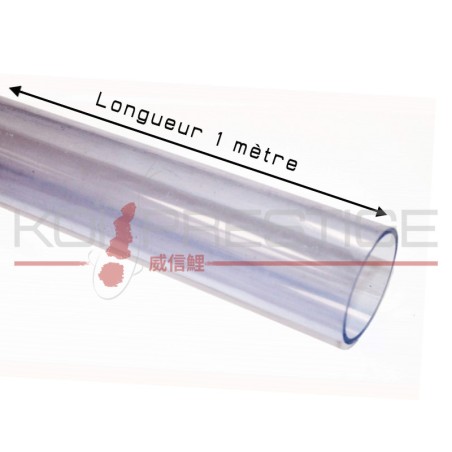 Tube PVC pression transparent 50 mm. longueur 1 mètre.